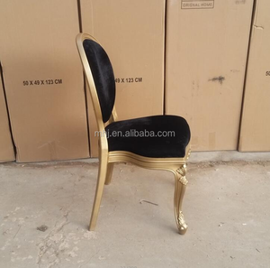 Fransız Louis kraliyet tasarım reçine plastik Oval geri otel yemek ziyafet sandalye olay düğün için - Product Image 3