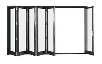 Fenêtre minimaliste antivol insonorisée horizontale en alliage d'aluminium avec verre trempé, isolation thermique, étanche et coupe-vent