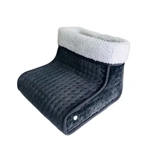 Ultrasonic Flannel Electric Foot Warmer Electric Fast Heating Foot Warmer With 4 Heating Setting Keep Feet Warm