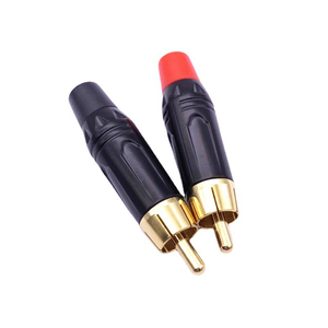 Conectores RCA de contacto de cobre de alta gama Conectores RCA macho chapados en oro Carcasa de aluminio Phono <span class=keywords><strong>AV</strong></span> Audio Video Enchufes Conectores macho RCA - Product Image 5