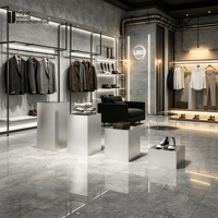 Présentoir de Luxe en Métal pour Chaussures, Nouveau Design, Présentoir Rond Brossé Argenté pour Sacs à Main
