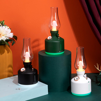 Nouveau créatif Usb Rechargeable sans fil petite lampe humidificateur d'air extérieur maison bureau rétro temps lumière humidificateurs