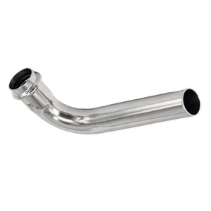 Gomito a compressione a raggio lungo Tipo B 90° in <span class=keywords><strong>acciaio</strong></span> inox 304 con doppio O-ring, modello 15-300 per <span class=keywords><strong>tubazioni</strong></span> ad acqua potabile diretta - Product Image 2