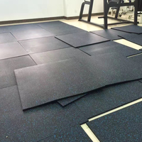 Baldosas de Caucho Antiestáticas Negras de Alta Calidad Hengtong para Gimnasios, Saludables y Seguras, con Certificación CE, de 10-50 mm