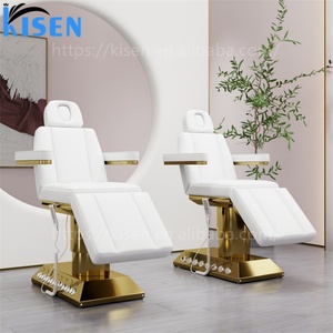 KISEN Modern Luxury Electric 4 Motor Beauty Head Spa Bed Massage <b>Table</b> for Eyelash Extensions Facials and Waxing Beauty Bed - Product Image 2