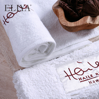 Wholesale Custom Logo Solid Color Eco-Friendly Luxury Holiday Villa Spa Organic Fabric Hand Towel