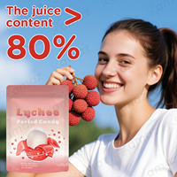 Amaz Promotion Exceptionnelle Bonbons Gélifiés 3D Pelables Sans Gluten Halal en Gros OEM Saveur Litchi Doux Emballage Personnalisé en Sachet