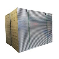 Panneau de toiture de maison préfabriquée certifiée ISO9001, panneau mural sandwich isolé contre le feu en acier moderne pour bâtiment, structure en acier pour entrepôt