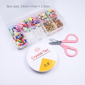 Composants de bijoux bricolage pour <span class=keywords><strong>Amazon</strong></span> Offre Spéciale 10 mètres à la main lettre <span class=keywords><strong>perles</strong></span> boîte plaqué 6mm accessoire perlé pour la fabrication de bijoux - Product Image 4