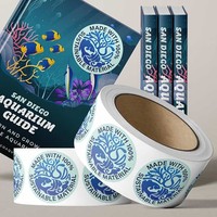 Vente flash - Autocollants en papier kraft brun mat avec logo personnalisé imprimé, autocollants pour cadre photo, étiquettes autocollantes YKL-6 pour emballage