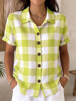 Chemisier coréen 2024 en flanelle modal, col en V profond, boutonné, manches raglan, plissé, élégant, chic, ceinturé, style vintage