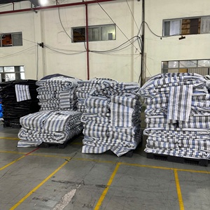 Rouleau de bâche en PE, résistant, imperméable, à rayures, haute durabilité, options de couleur et de taille personnalisées, couverture de camion, tente, construction - Product Image 2