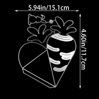 Matrice de découpe en métal pour albums photo DIY, boîtes cadeaux, cartes en papier, cartes de vœux et scrapbooking