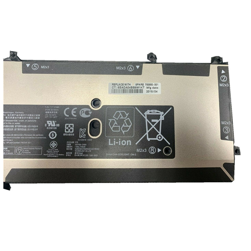 New 7.4V 21Wh genuine notebook batteries for HP HSTNN-DB6A 750335-2B1 series 4cell laptop battery OY06XL internal original