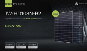 Panneau solaire Moolar JW-HD108N-R2 550W tout en verre noir avec une efficacité de 23% Technologie J durable pour une vie écologique - Product Image 3