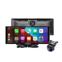 CCENTEN Écran tactile Android Auto 10,26 pouces avec caméra 1080p, CarPlay, DVR de conduite, connectivité mobile, moniteur CarPlay
