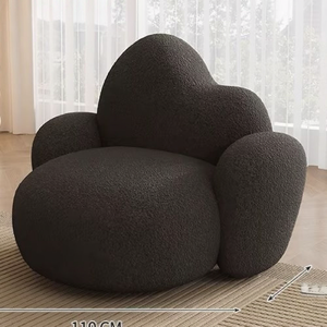 Zapatero Blanco con Forma de Nube, Moderno Mueble de Almacenamiento de Madera para Sala de Estar, Dormitorio o Entrada - Product Image 5