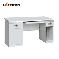 Bureau de travail ignifuge avec structure métallique durable en acier laminé à froid épaissi