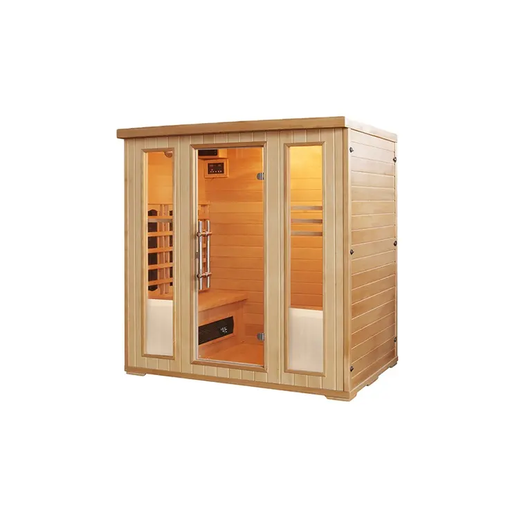 4 Personen nutzen Fern infrarot sauna Wirtschafts sauna