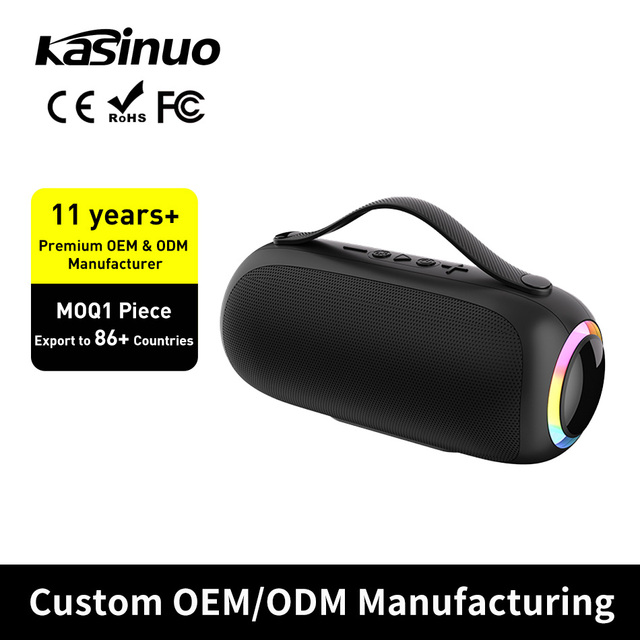 Stereo Sound Portable for 5.3 Waterproof 20W Loud Speaker with RGB LED Light