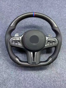 Volante Sportivo in Pelle Personalizzato Stile CS per BMW Serie 5 G10 <span class=keywords><strong>G20</strong></span> <span class=keywords><strong>G30</strong></span> - Product Image 1