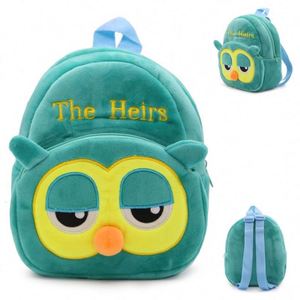 Cute Soft Bee Panda Owl Penguin Rabbit Strawberry Plush Animal Customized <b>Backpack</b> for Kindergarten <b>Children</b> - Product Image 3