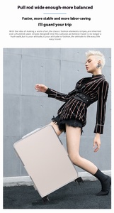 Unisex 20-inch TSA Aluminum Frame Suitcase Multifunctional Spinner <strong>Trolley</strong> with Password Lock for Travel - Product Image 3