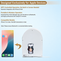 Nouvel Analyseur Facial 3D IA 2026 avec Scanner Cutané et Application Bluetooth pour iPhone/iPad, Contrôle par Application, 12 Spectres