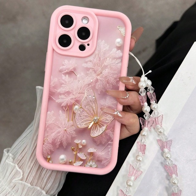 New Style Butterfly Smart Phone Case Shockproof Full Protection Cover for iPhone 11 12 13 14 15 16 17 Pro Max