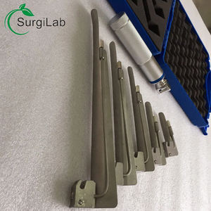 Dokter Hewan anestesi medis <span class=keywords><strong>Laryngoscope</strong></span> 5 pisau dan pegangan kuningan untuk rumah sakit hewan peliharaan - Product Image 3