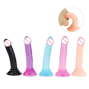 Mini Dildo de 5 Pulgadas, Económico, Colorido, de TPE Suave, Ecológico, Impermeable IPX6, Realista, con Ventosa, para Mujeres y Unisex, Marca OEM - Product Image 1