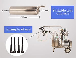 蓝色硅胶衬里Pritchard风格乳头 - Product Image 3