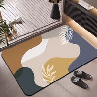 Tapis de bain en diatomite HM personnalisé, séchage rapide, super absorbant, antidérapant, doux, 2,5 mm, tapis de sol pour salle de bain, vente en gros