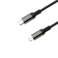 Kabel Data ponsel pengisi daya cepat, kabel Data USB Tipe C asli untuk IP