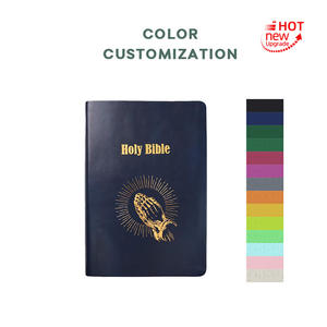 Nuevo diseño de fábrica de libros de impresión de la casa de cubierta suave de diferentes estilos de cuero Pu <span class=keywords><strong>español</strong></span> <span class=keywords><strong>Mini</strong></span> Biblia - Product Image 4