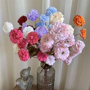 <span class=keywords><strong>Precio</strong></span> de fábrica flor artificial al por mayor Ranunculus peonía para la decoración de la boda - Product Image 3