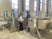 Machine à frire le gari de manioc la plus vendue au Ghana, ligne de production de gari à contrôle automatique, équipement de torréfaction de gari, friteuse à gari