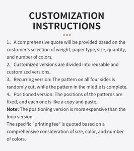 Papel <span class=keywords><strong>de</strong></span> Embalaje <span class=keywords><strong>de</strong></span> Tela Personalizado con su Logotipo para Regalos y Artesanías - Product Image 5