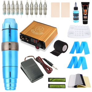 Ghostax Body Permanent Machine Tattoo Set <span class=keywords><strong>Kit</strong></span> <span class=keywords><strong>De</strong></span> Maquina <span class=keywords><strong>De</strong></span> Tatuaje Kits <span class=keywords><strong>De</strong></span> Tatuaje Baratos - Product Image 1