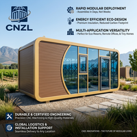 Cabine mobile Apple Pod personnalisée avec verre isolant et garantie d'un an - Appartement compact multi-tailles pour hôtels et gîtes