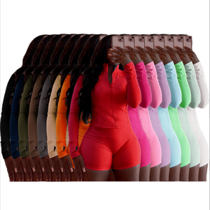 Conjunto de Yoga HR24068 con Logotipo Personalizado, Ropa de Mujer 2026, Nuevo Conjunto Deportivo de Primavera, Conjunto de Dos Piezas de Talla Grande para Mujer - Product Image 1
