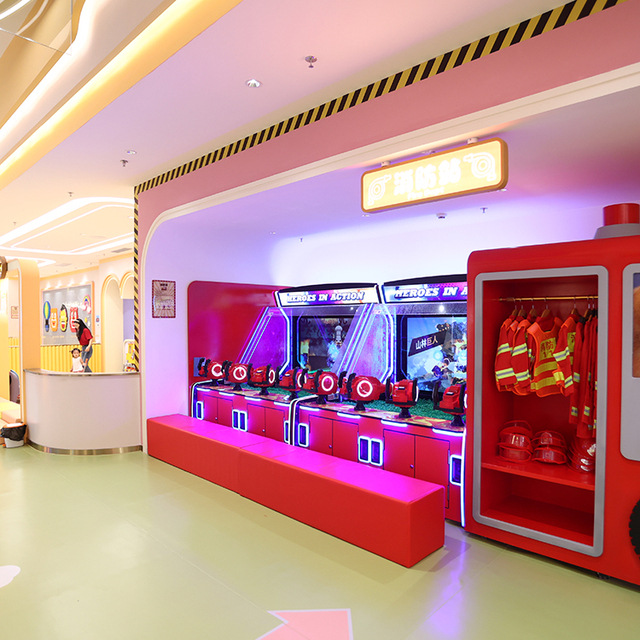 Indoor Playground Firefighter Career Game Simulation for Amusement Park Use Simulateur Incendie Firefighter Game