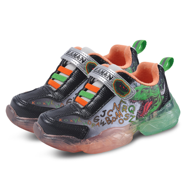 Лучшая цена от китайского производителя, дышащая светодиодная легкая обувь для детей, удобная обувь для мальчиков