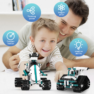 Flytec 5 in1 Building Block set RC Robot Toy <span class=keywords><strong>2</strong></span>.4G tecnologia di programmazione App telecomando - Product Image 3