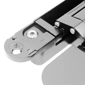 180 Opening Angle 3D Adjustable Concealed Door Hinge Zinc Alloy For Heavy Duty Wooden Flush Door Hidden