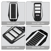 Farola Solar LED de Alta Potencia de 1000W para Carreteras, con Control Remoto, Sensor de Movimiento, ABS+PC, IP65 Impermeable, Tipo Dividido