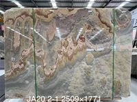 Dalle de marbre naturel Luxe Ink Jade, onyx translucide poli pour mur d'accentuation de villa, table à manger et comptoir