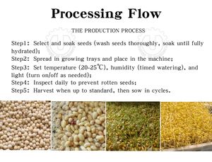 Système de culture hydroponique automatique pour l'orge et l'alfalfa, équipement agricole avec pompe et moteur, solution d'alimentation animale - Product Image 5