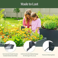 Pots de jardin au design moderne, jardinières en aluminium durable, pots à fleurs pour la maison, le jardin, l'hôtel, la station balnéaire, le paysage