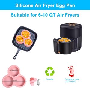 <span class=keywords><strong>Stampo</strong></span> in Silicone per Friggitrice ad Aria, Teglia per <span class=keywords><strong>Muffin</strong></span> a Forma di Piccola Tazza di Carta 4*1.3 Pollici, Piatto da Forno Ecologico - Product Image 2